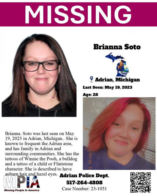 Brianna Soto missing person flyer