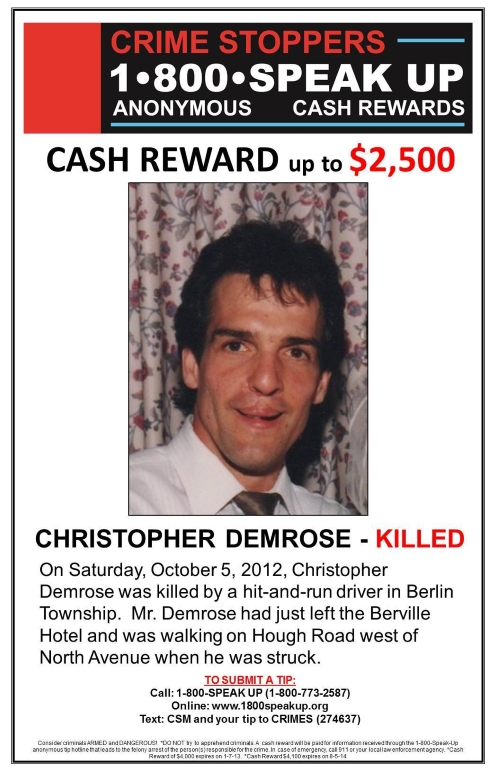 Christopher Demrose Unsolved Homcide Michigan