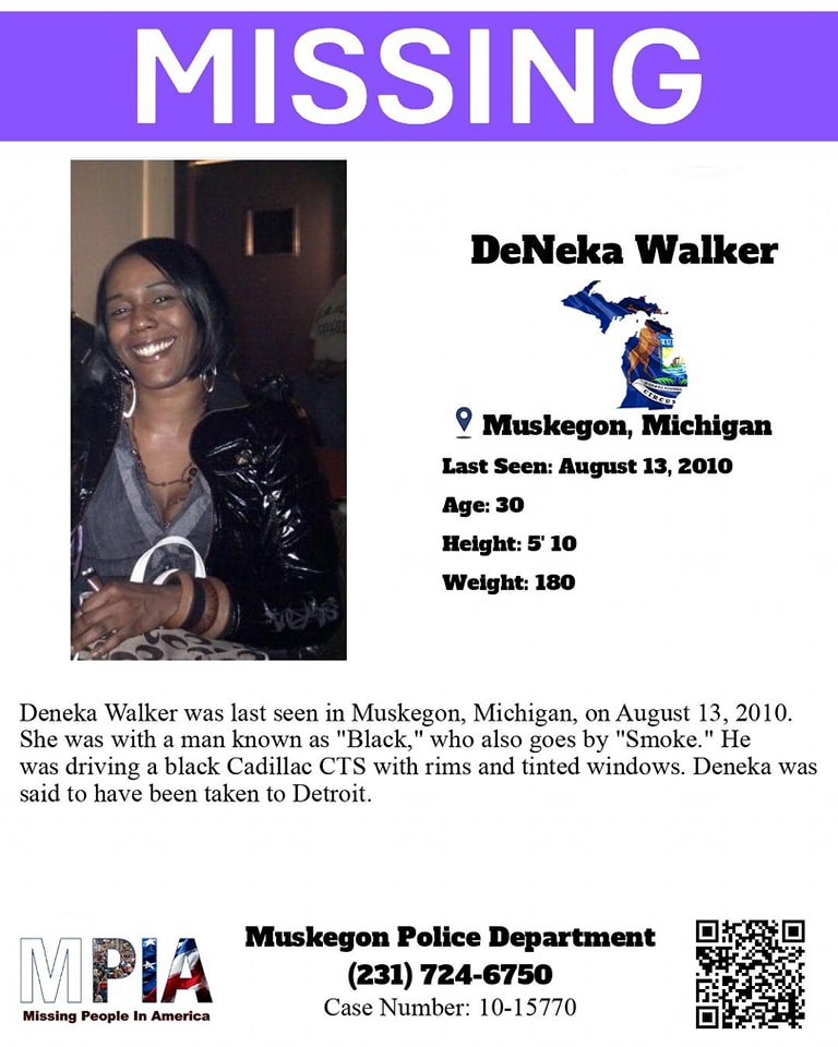 DeNeka Walker missing person flyer