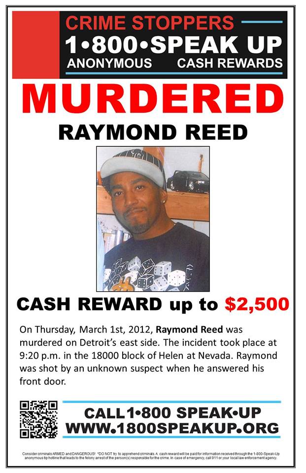 Raymond Reed Homicide Detroit 2012