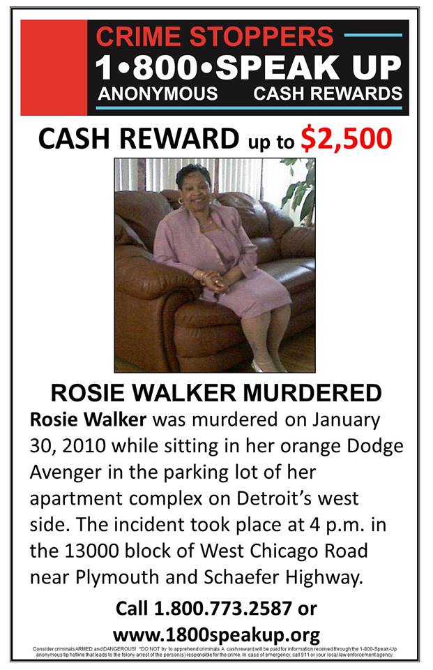 Rosie Walker Detroit Homicide 2010
