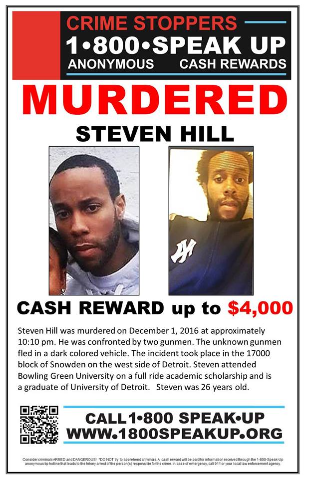 Steven Hill Unsolved Homicide Michigan 2016