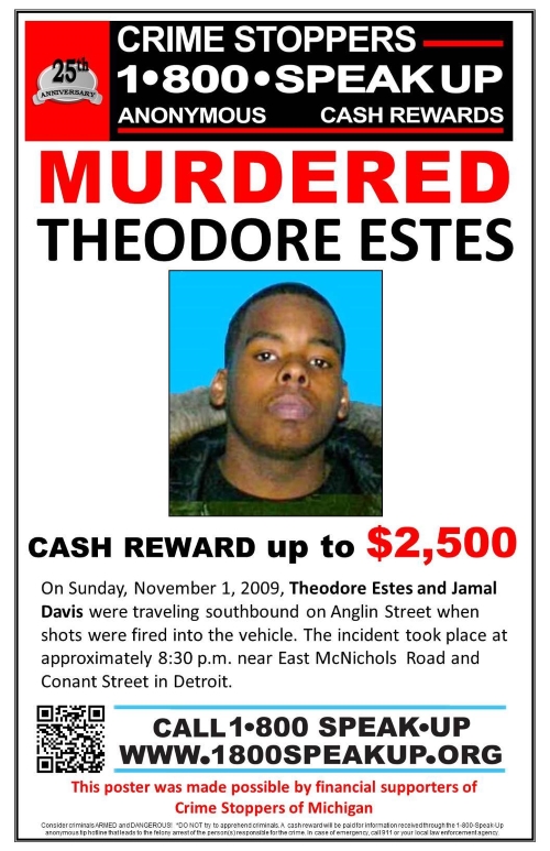 Theodore Estes Unsolved Murder 2009 Detroit